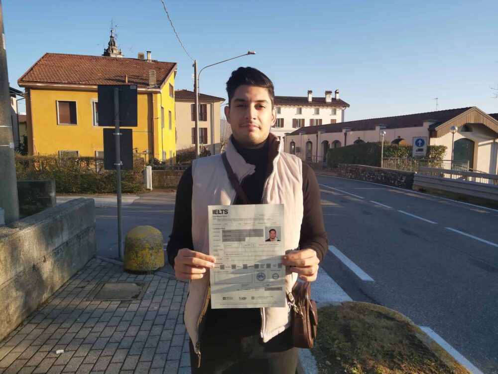 An Apex student with her results
