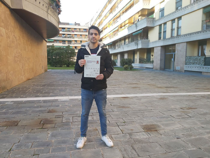 An Apex student with her results